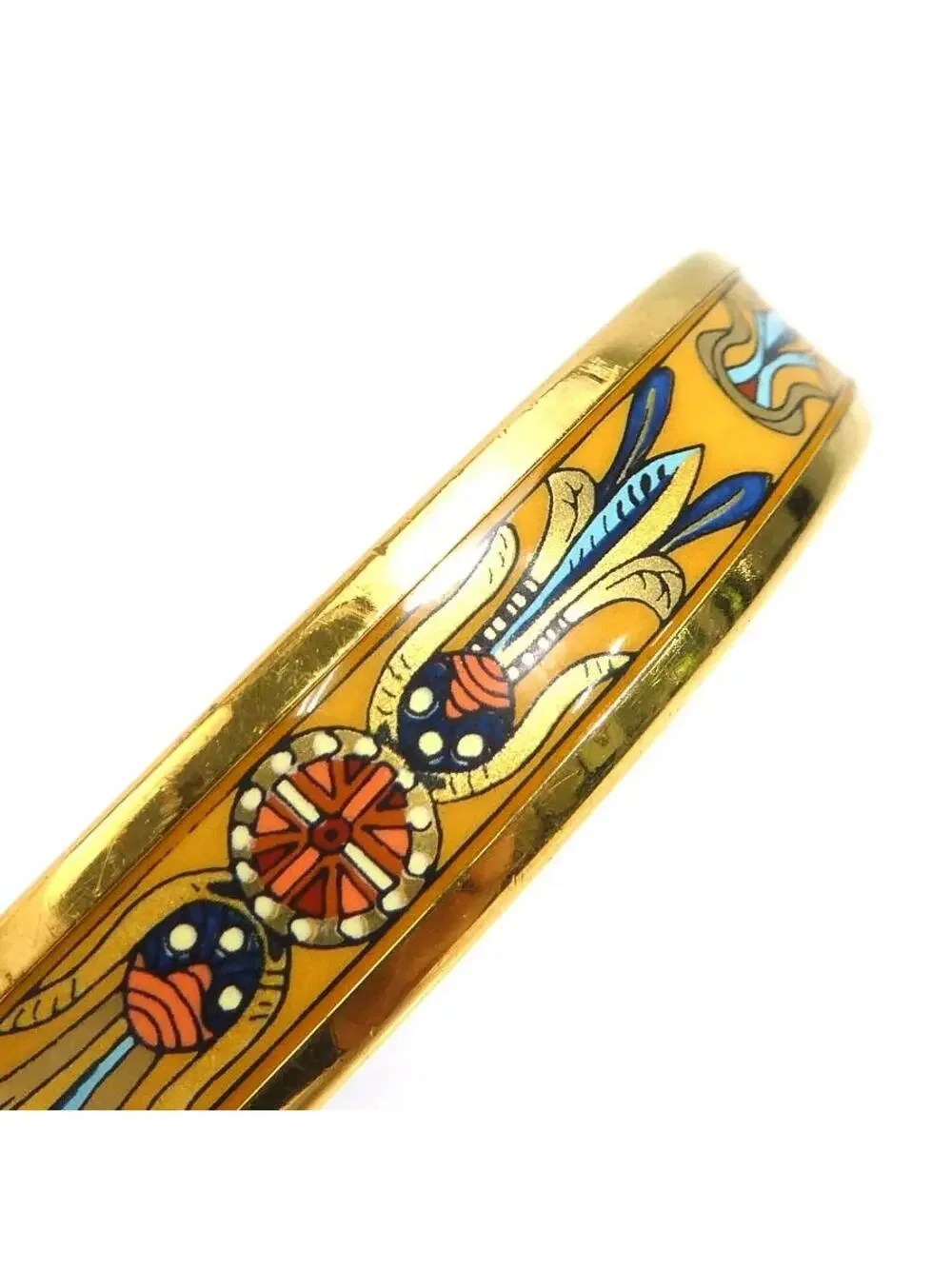 Auth Hermes Cloisonne Bangle Bracelet #307820H24B